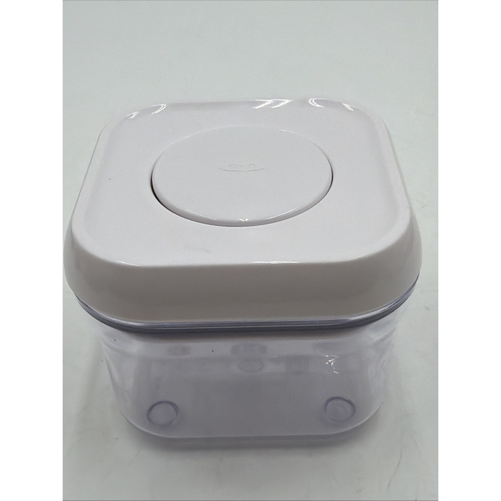 OXO Plastic Food Storage Container w/ White Snap Lid 0.3 qt